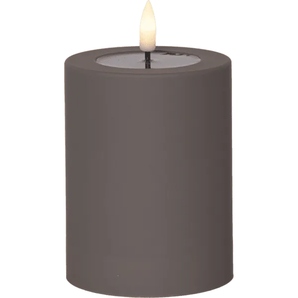 Star Trading - LED Blockljus Flamme Soft 13cm - Batteriljus - Brun