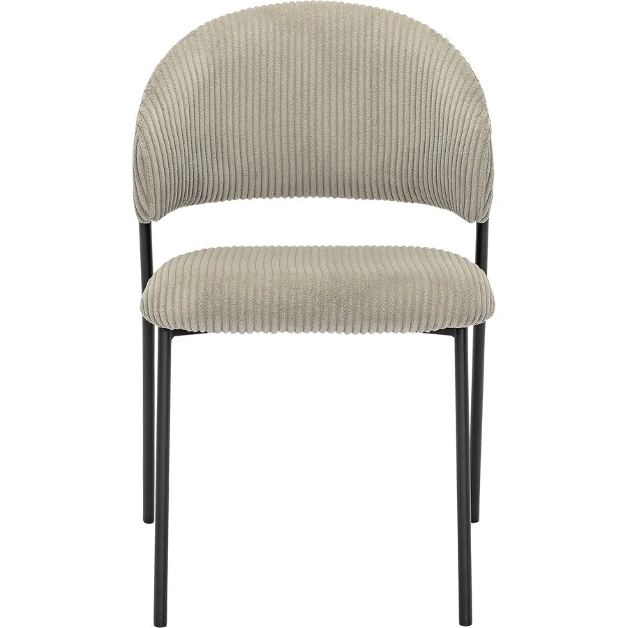 Stuhl Regina grau Stoff/Metall