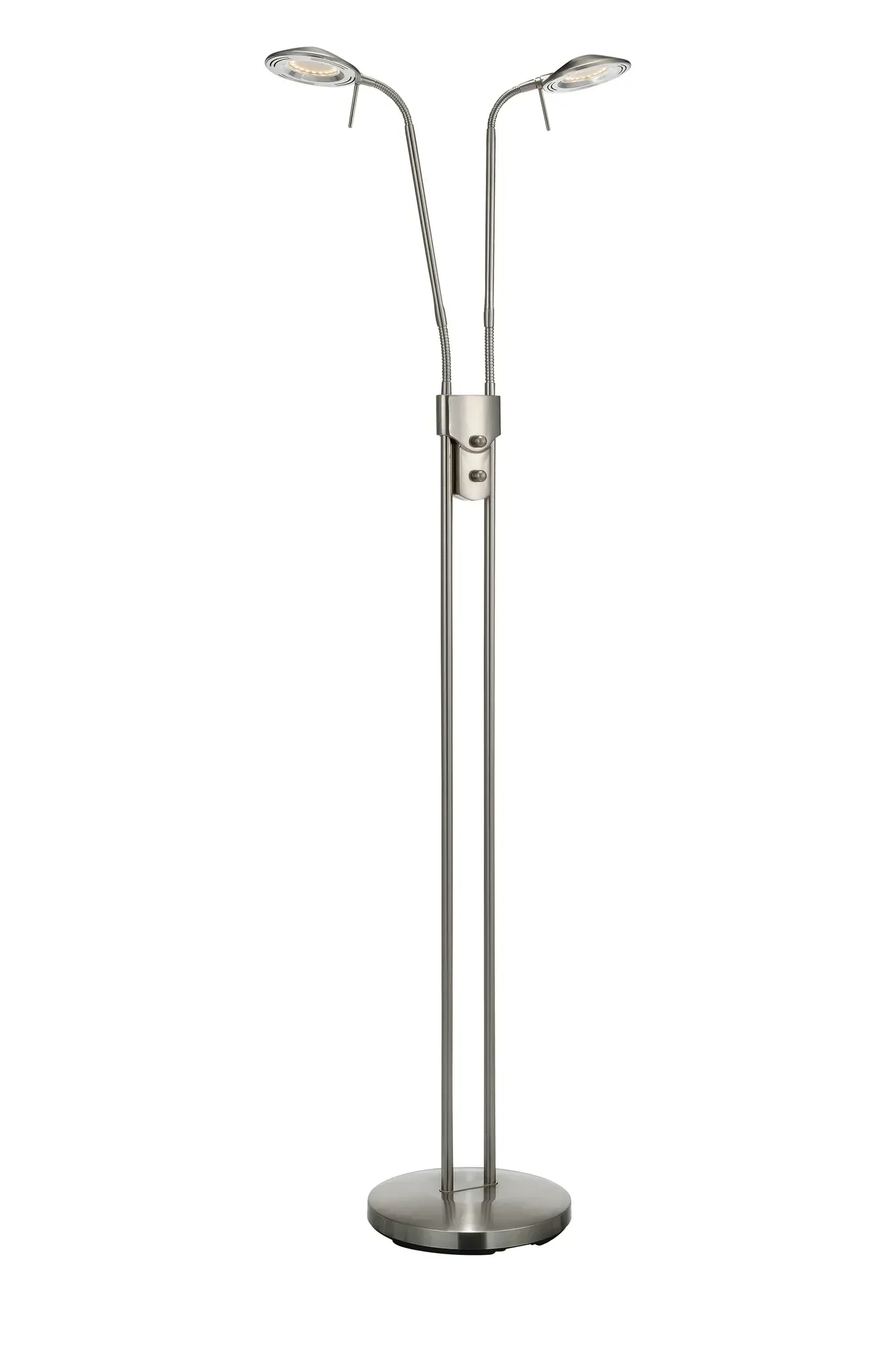 Hudson Stehlampe Stahl Doppelt