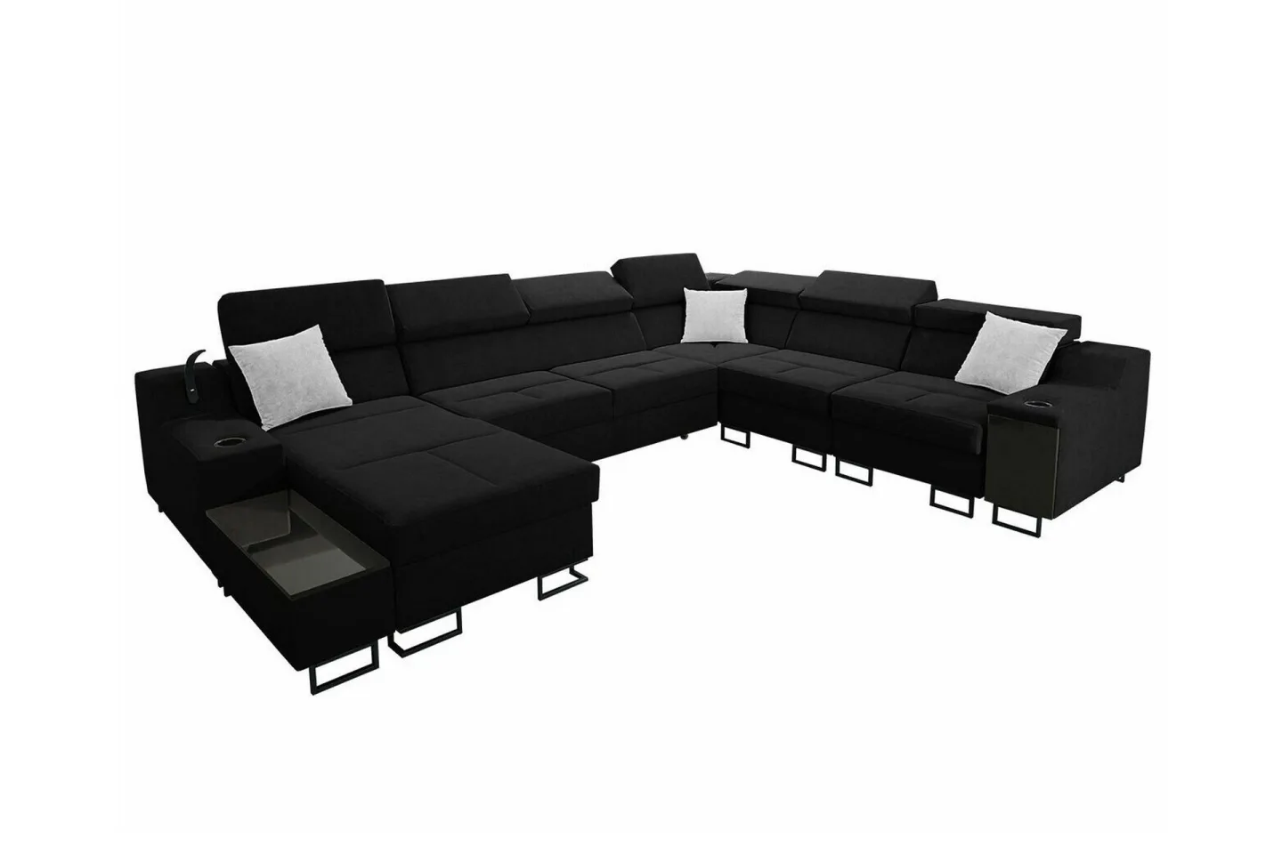 Galbally 5-sits Hörnsoffa Black -