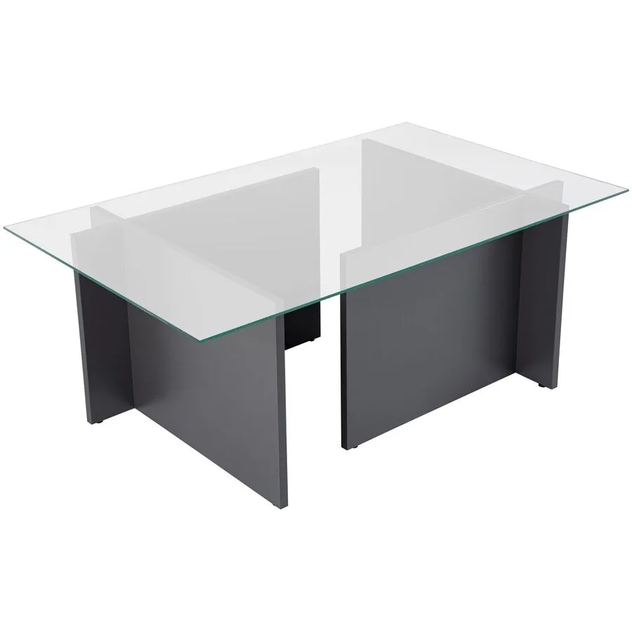 Salontisch Georis anthrazit Glas/Holzwerkstoff B 105 H 40 cm