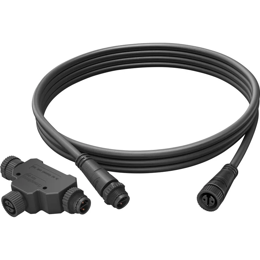 Verlängerungskabel Philips Hue Outdoor 2,5m schwarz + T-Stück - Material: Kunststoff