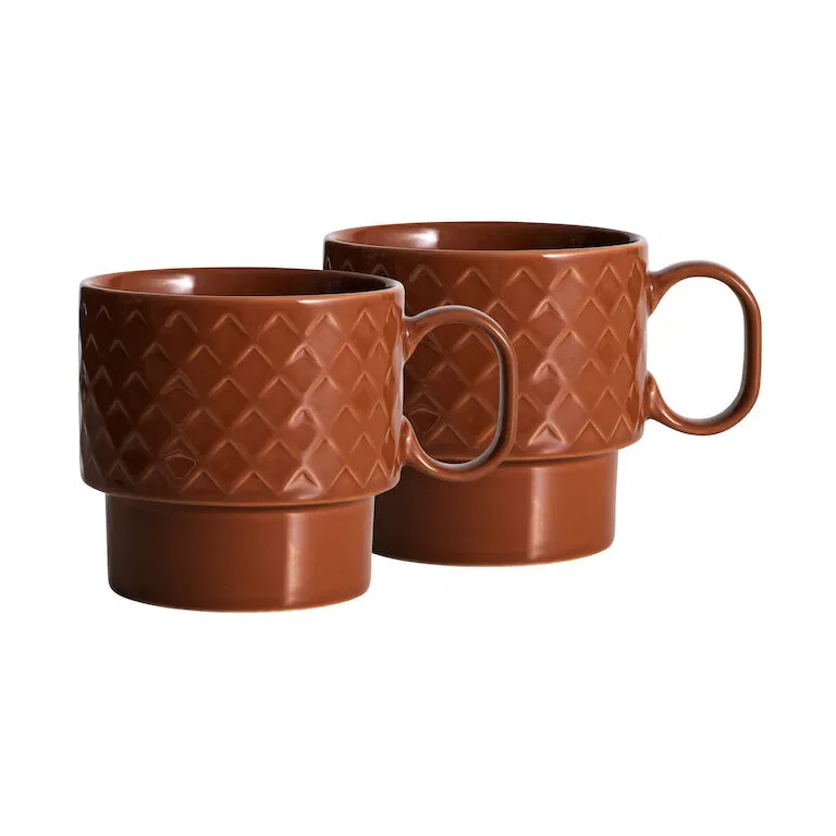 Sagaform Coffee & More Teetasse 2er-Pack Terrakotta