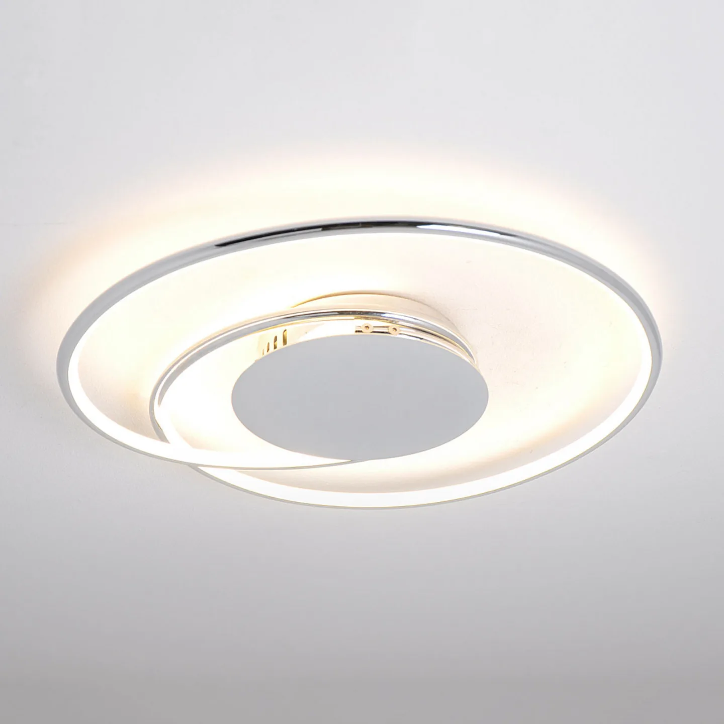 Joline Deckenleuchte Ø45 White/Chrome - Lindby - Wohnzimmer - Modern - Metall - Rund