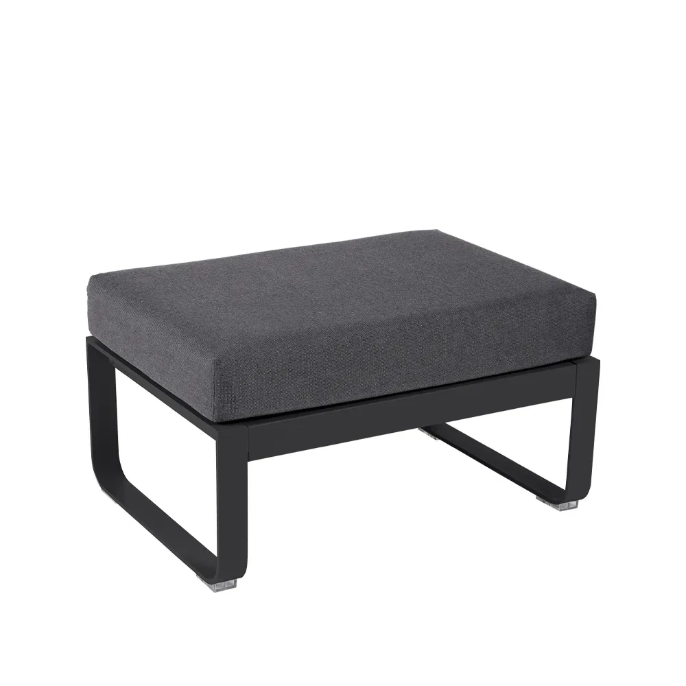 Fermob Bellevie 1-sits fotpall Anthracite (grå), graphite grey dyna