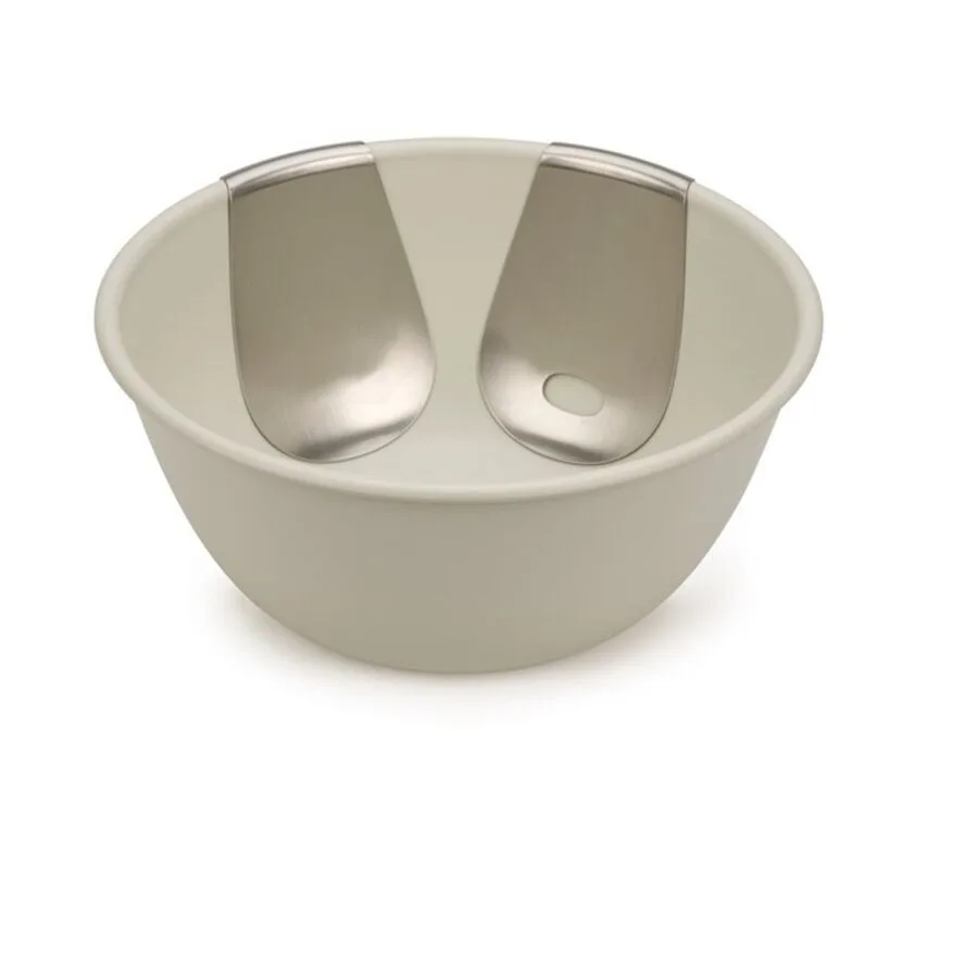 Salatschüssel Joseph Joseph Grau Edelstahl 30 cm 14 cm - Farbe: steingrau - Material: Edelstahl/Polypropylen