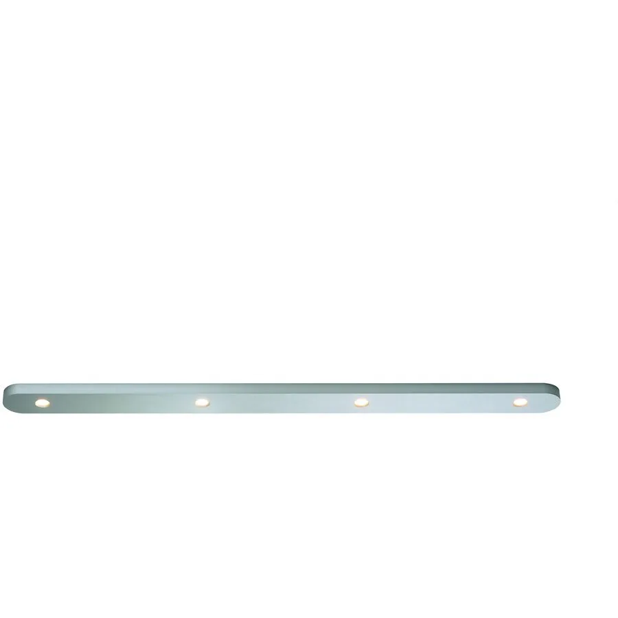 Bopp Deckenlampe Close Silber Aluminium 70 cm - Farbe: Aluminium eloxiert - LED - Lichtfarbe: Extra warmweiss - LED Energiesparlampen