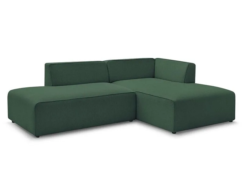 Ecksofa BOBOCHIC MEGEVE Stoff chiniert grün