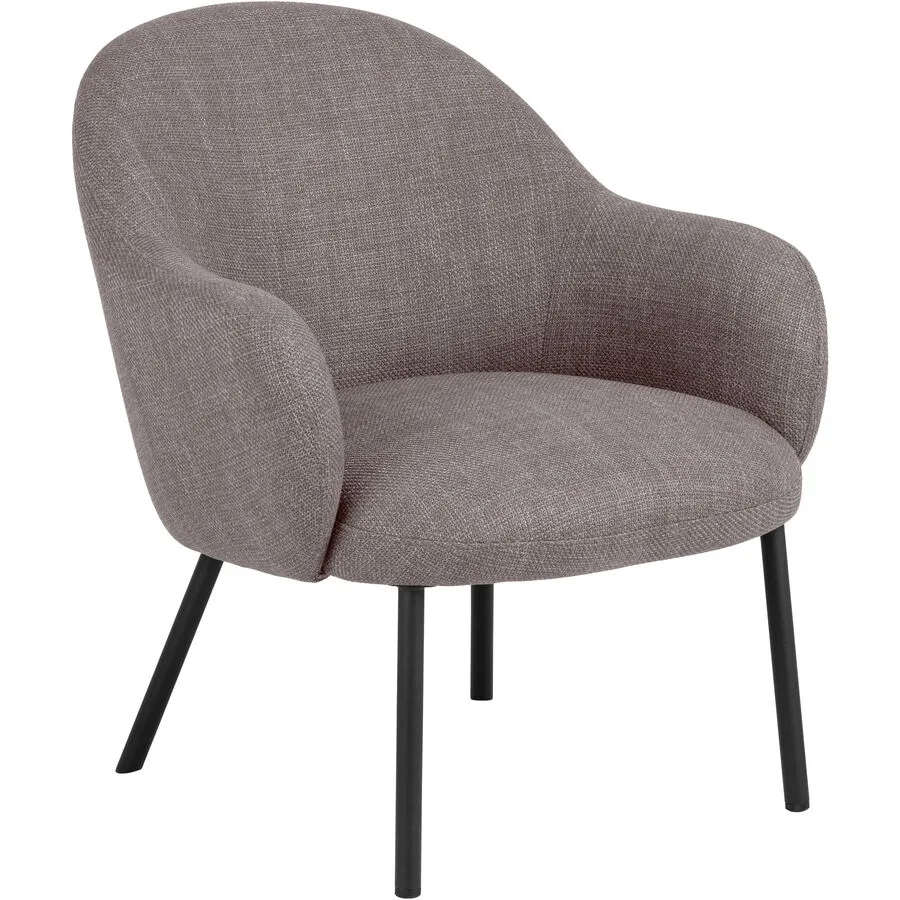 Sessel Spencer Braun/Grau Stoff 70 cm 75 cm