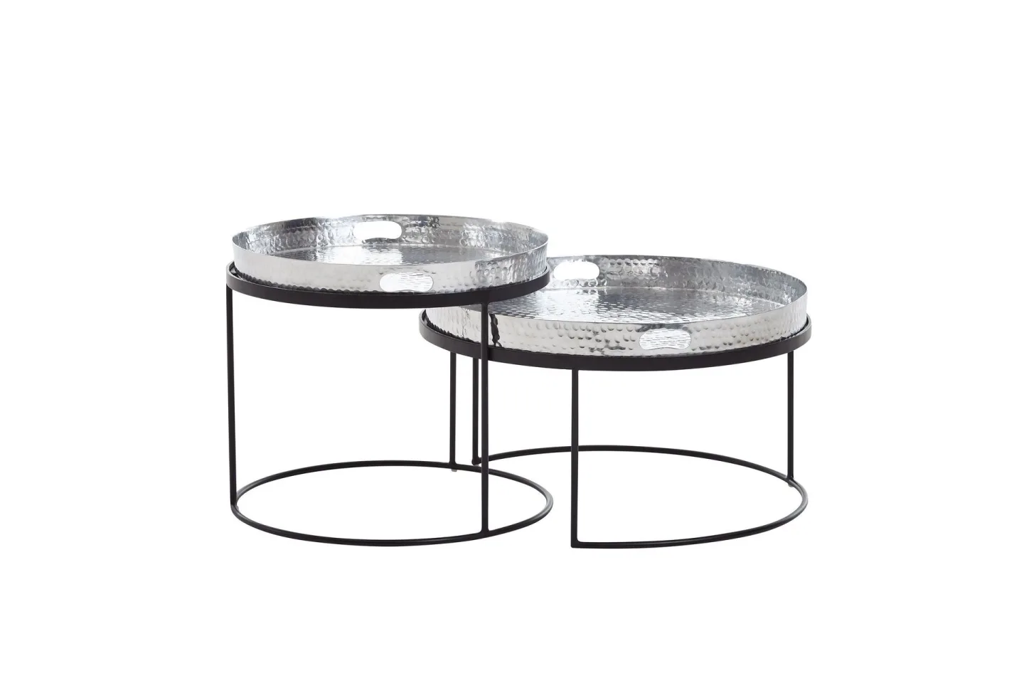 Wilhem Satsbord 46 cm Rund - Silver