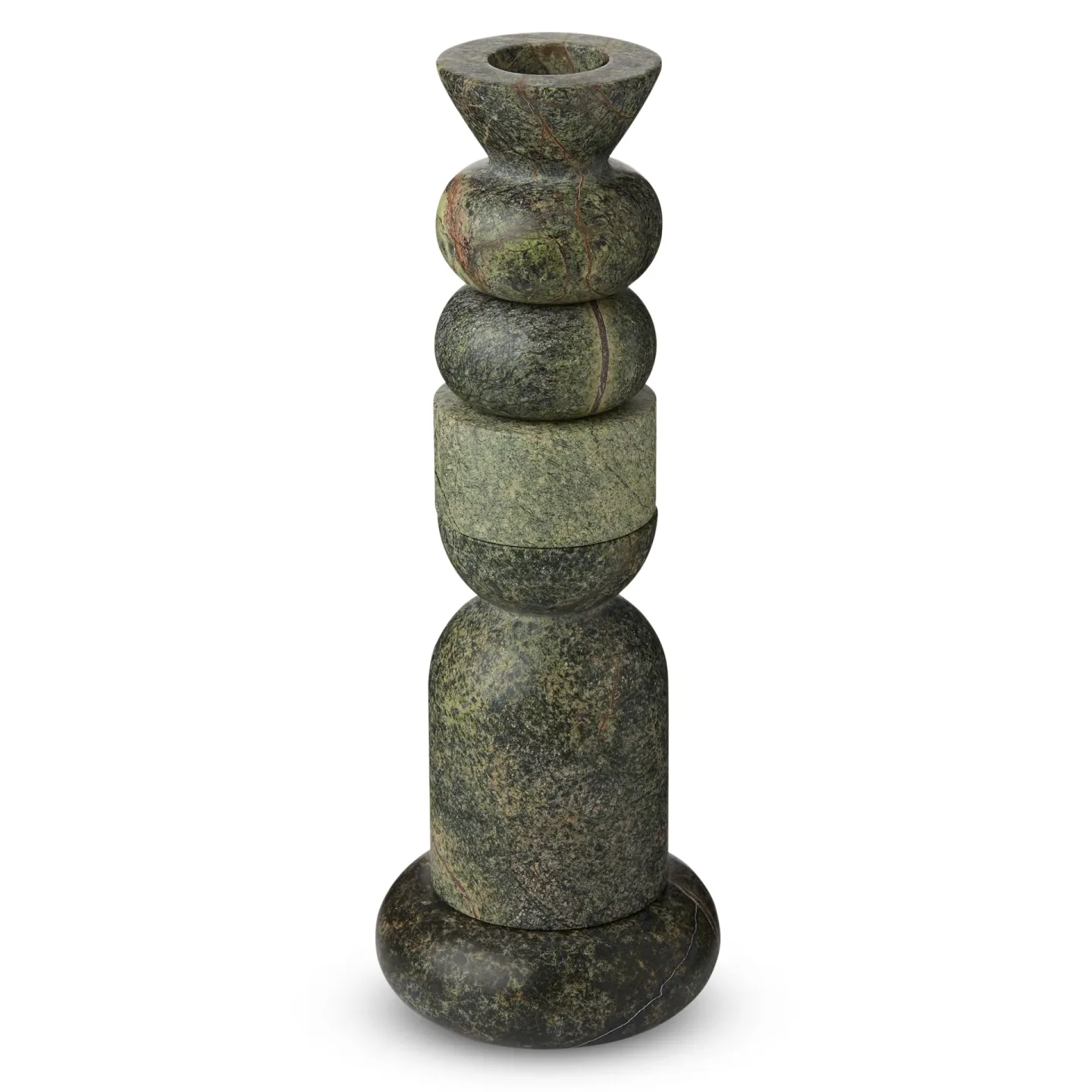 Tom Dixon Stone Stacking ljusstake 5 delar Grön