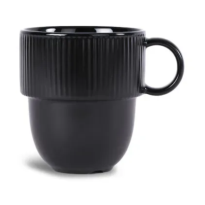 Sagaform Inka-Tasse mit Henkel 27 cl Schwarz