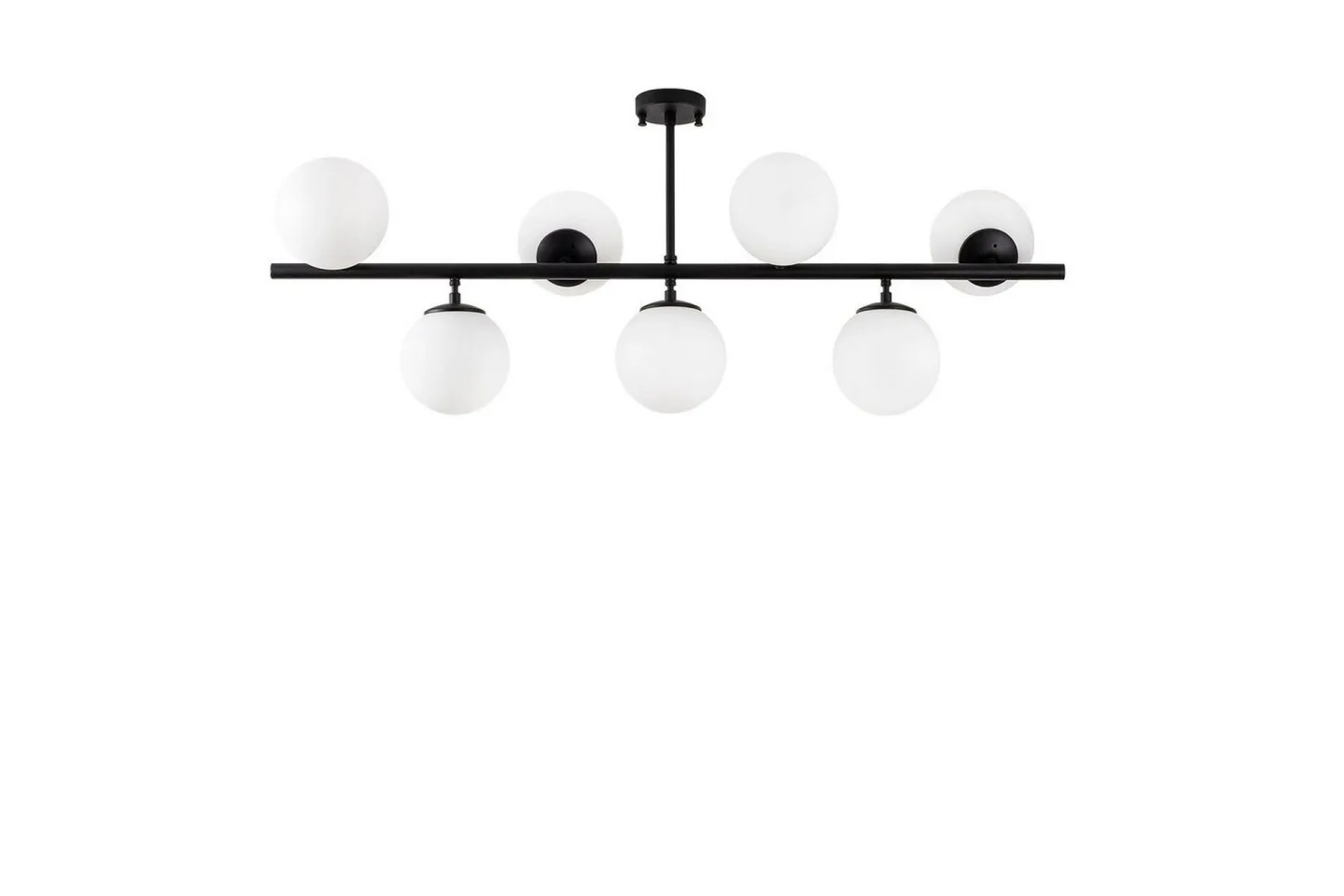 Taklampa Subin Platt Svart / Vit - Svart / Vit