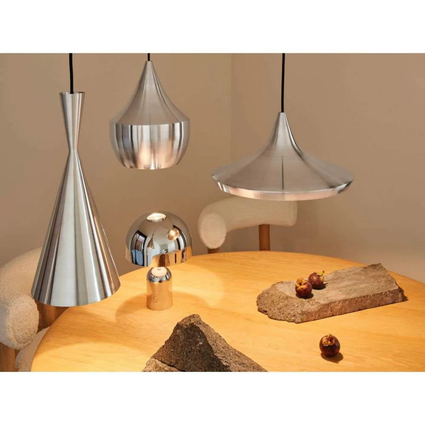 Beat Unbeaten Tall LED Pendel Aluminium - Tom Dixon - Stue
