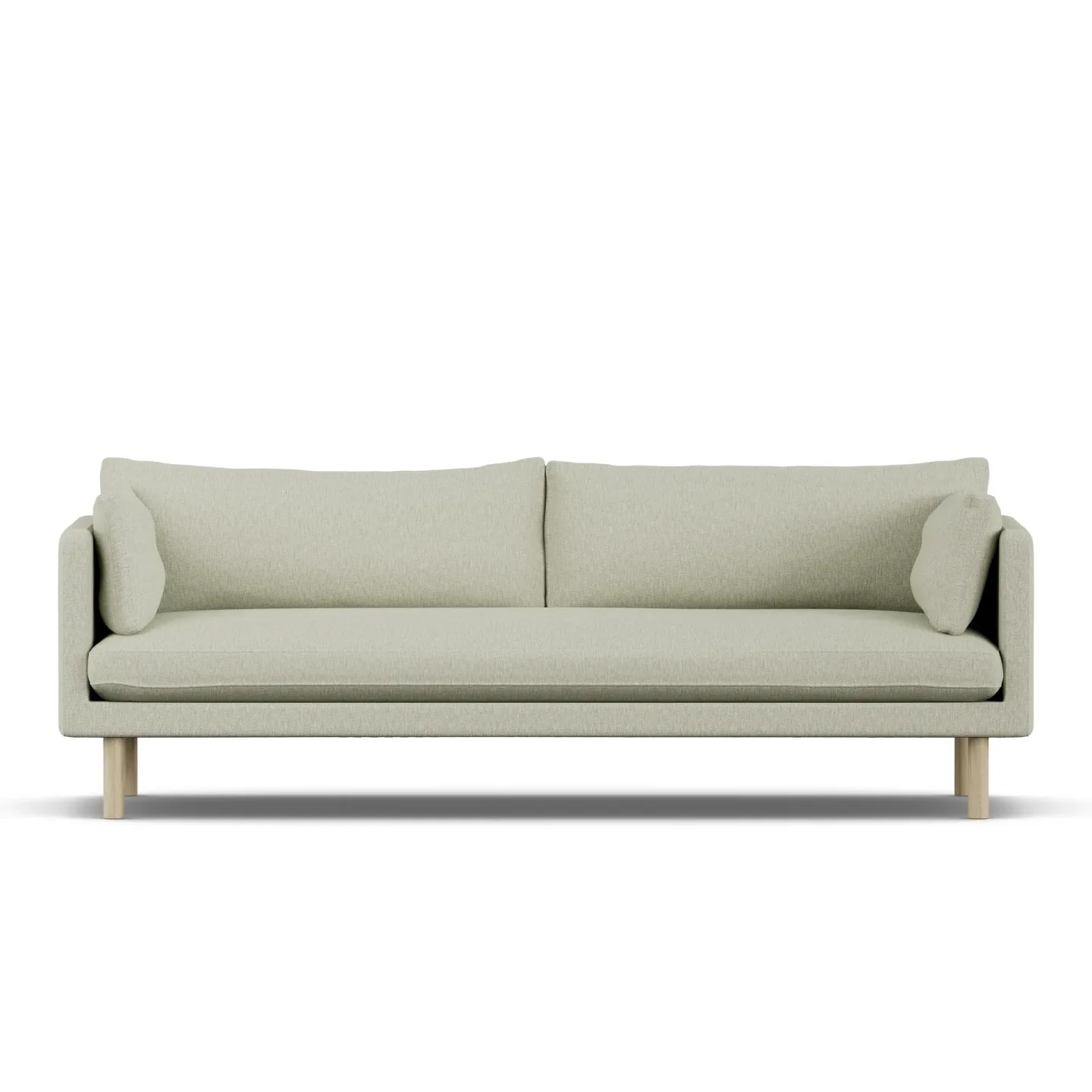 1898 Linnevik Sofa Luiza Beige 3981-Eiche weiß geölt, 4-sitzig