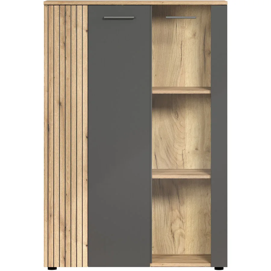 Highboard Baldwin anthrazit Spanplatte B 90 H 132 cm