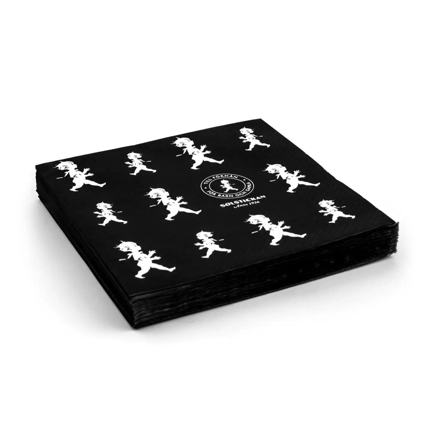 Solstickan Design Solstickan Servietten 33 x 33 cm 20er-Pack Schwarz