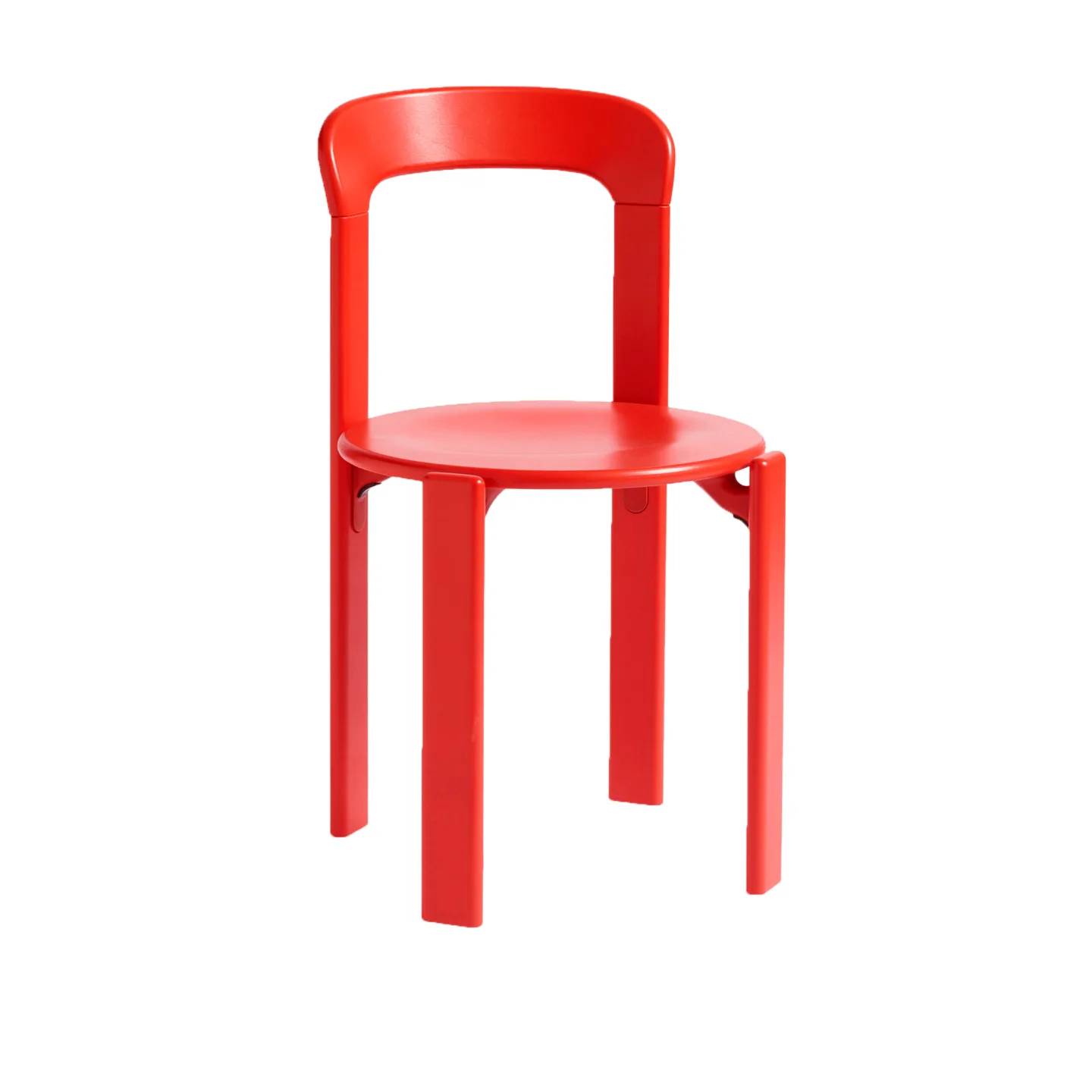 HAY - Rey Chair REY22, Scarlet red water-based lacquered beech - Matstolar - Bruno Rey - Röd - Trä
