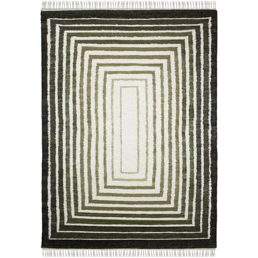 Teppich Bexton Grün Wolle/Mischfasern 200 x 300 cm