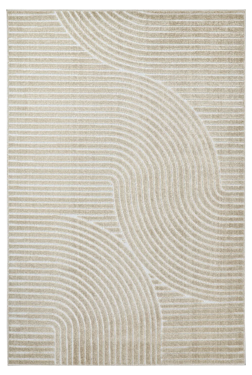 Shaggy Indoor/Outdoor - Devon (beige) (Størrelse: 133 x 190 cm)