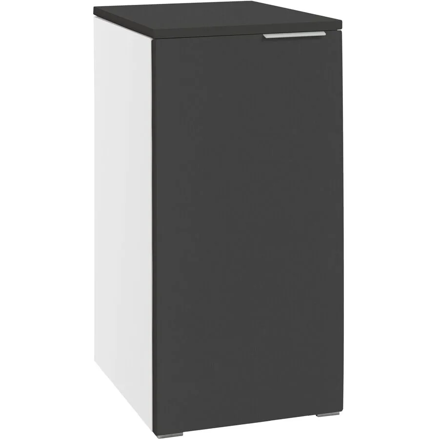 Hasena Kommode Mirsad Anthrazit/weiss MDF B 45 H 85 cm