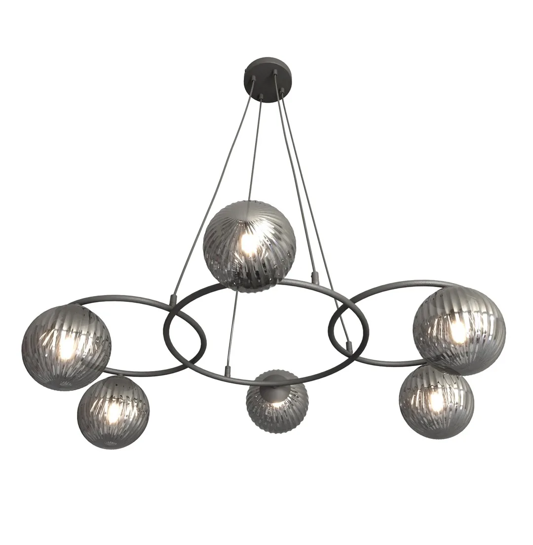 Emibig Lighting - Libra 88cm - Taklampa - Rökfärgad