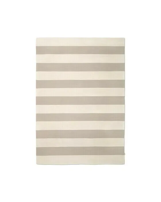 Stripe Boucle tæppe Ivory/beige