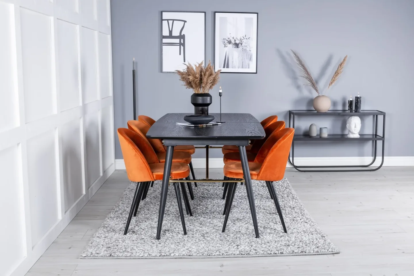 Irunea Matgrupp 180 cm + 6 Valeri Matstolar -