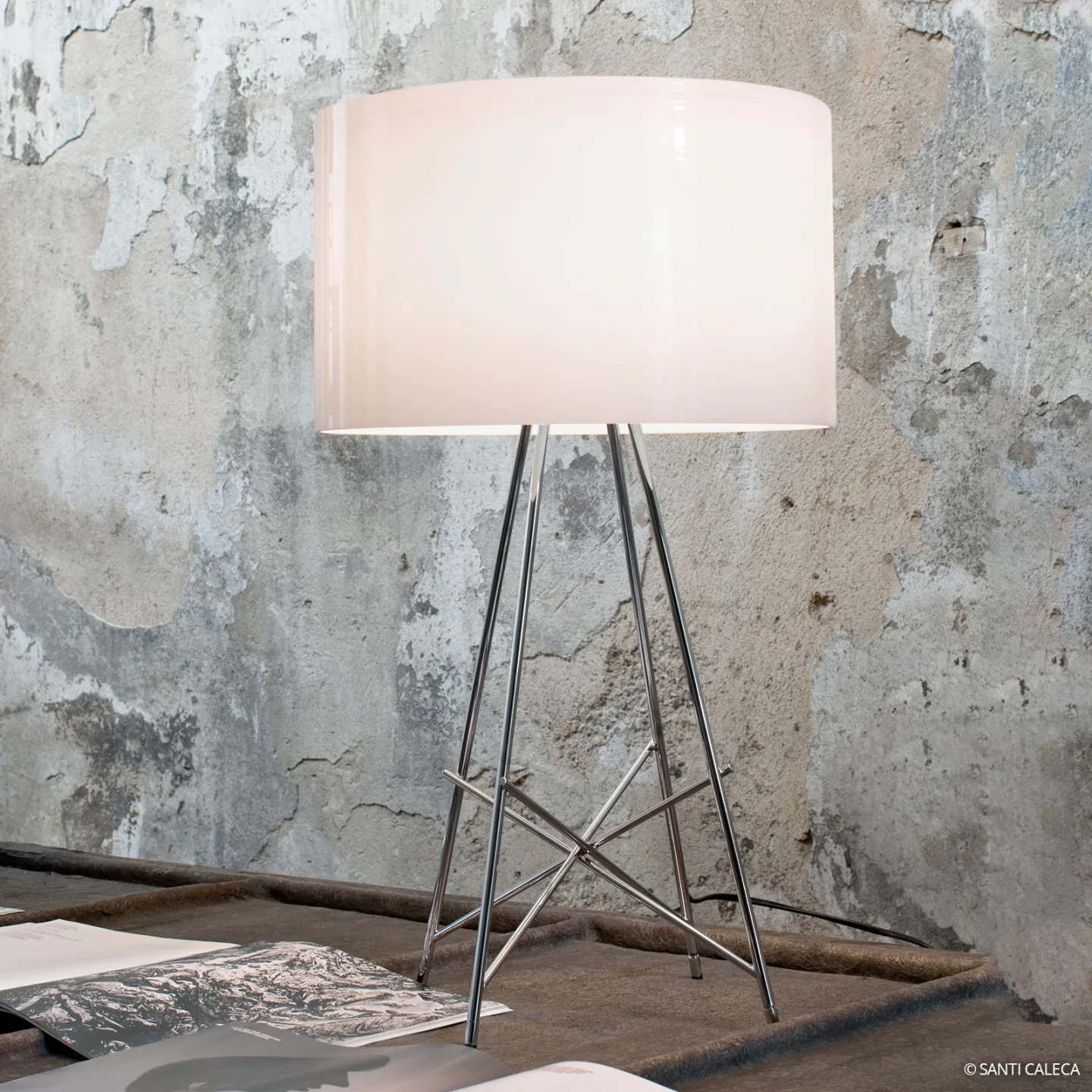 Ray Bordlampe Hvit - Flos - Stue - Design - Metall - Med skjerm