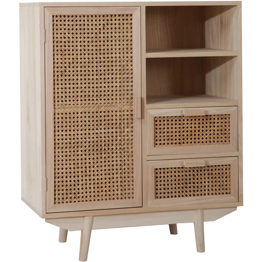 Sideboard Luigi Natur MDF, Rattan B 70 H 85 cm