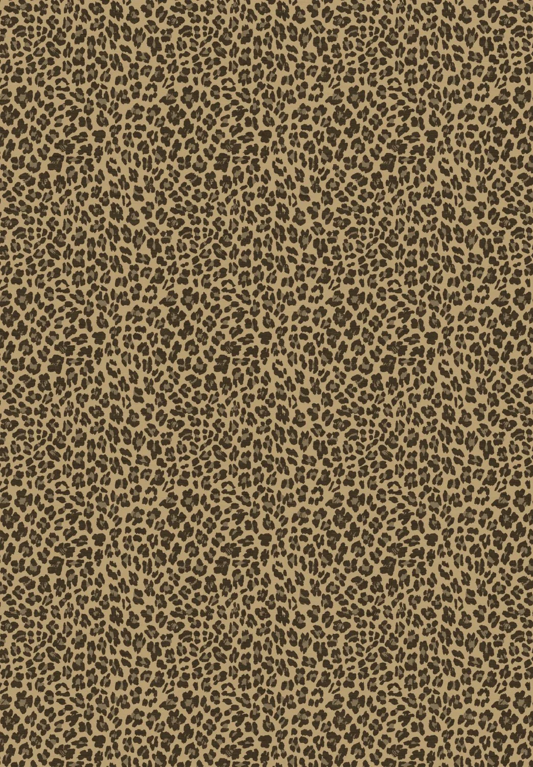 Wilton-teppe - Leopard (brun) (Størrelse: 80 x 250 cm)