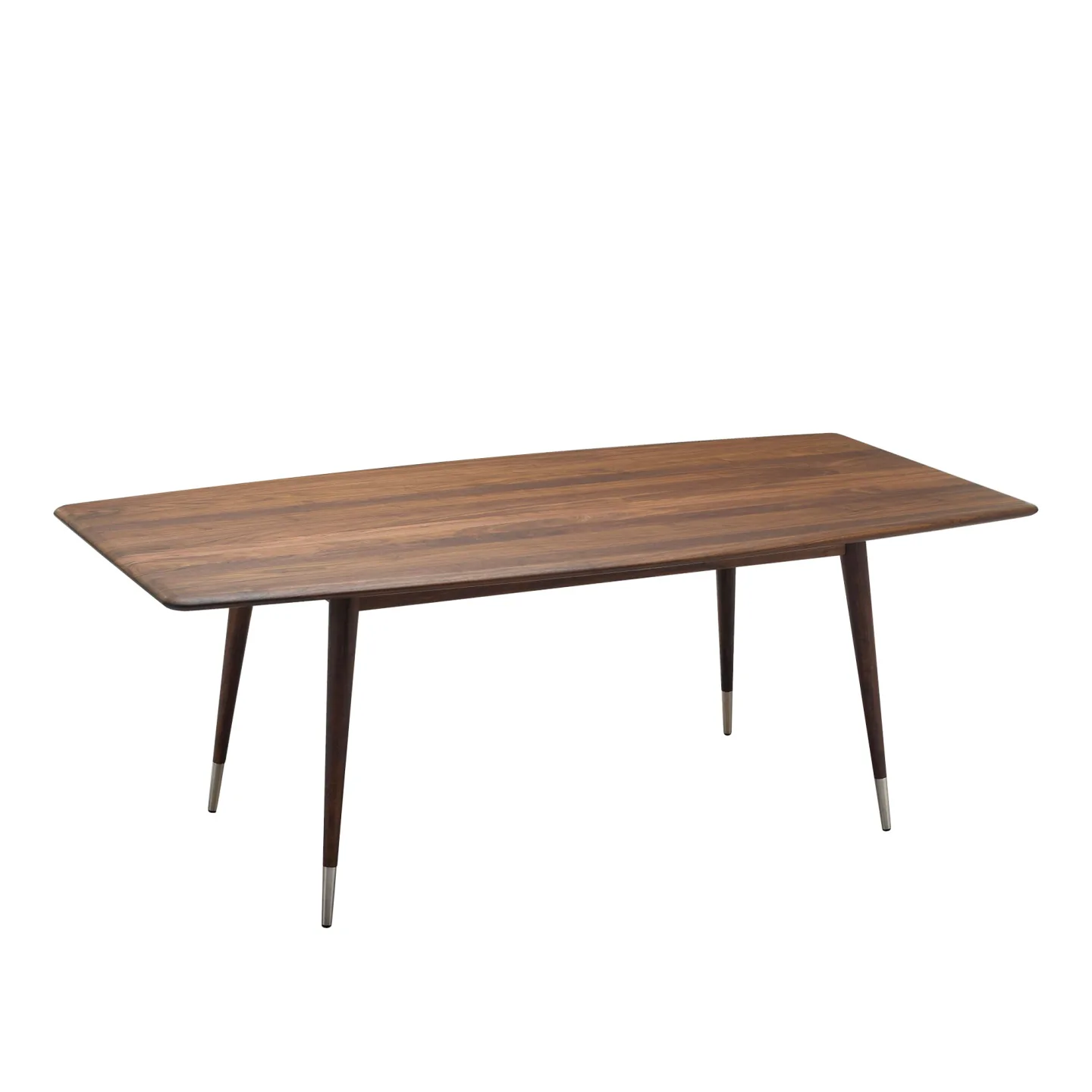 Naver Collection - GM 9924 Point Bord, 240 x 100 cm, Skiva i Oljad valnöt, Ben Matchande i trä med stålfot, 2 iläggsskivor i mchande trä - Matbord - Nissen & Gehl - Träfärgad - Metall/Trä