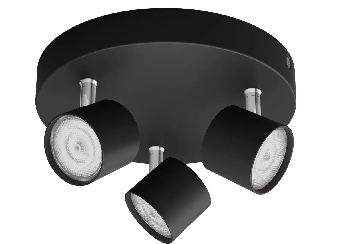Philips - Star 3 - Spotlight - Svart