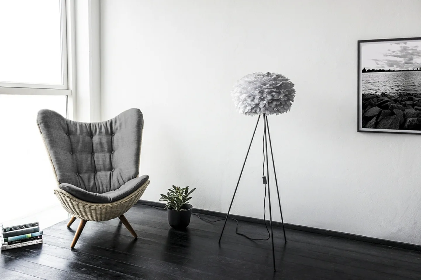 Eos Gulvlampe Medium Grå/Svart - UMAGE - Stue - Annet