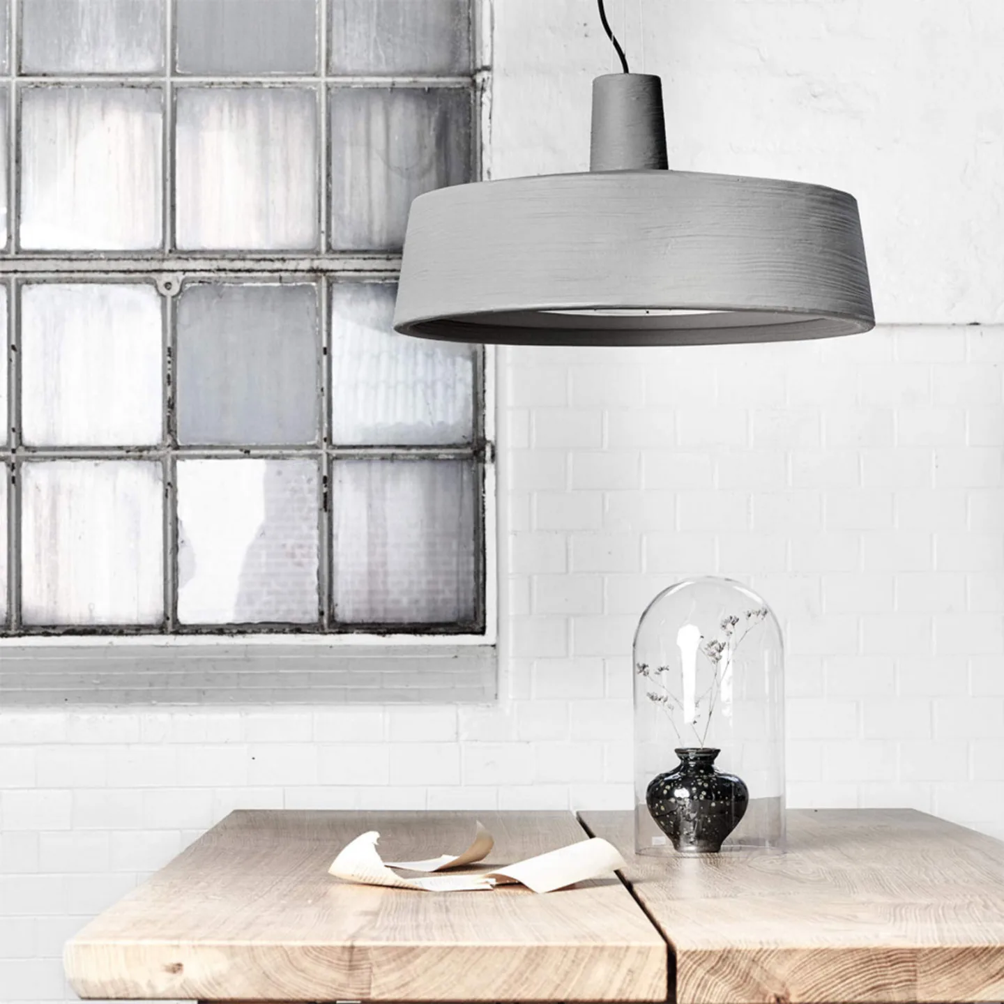 Soho 38 LED Taklampe Stone Grey - Marset - Plast