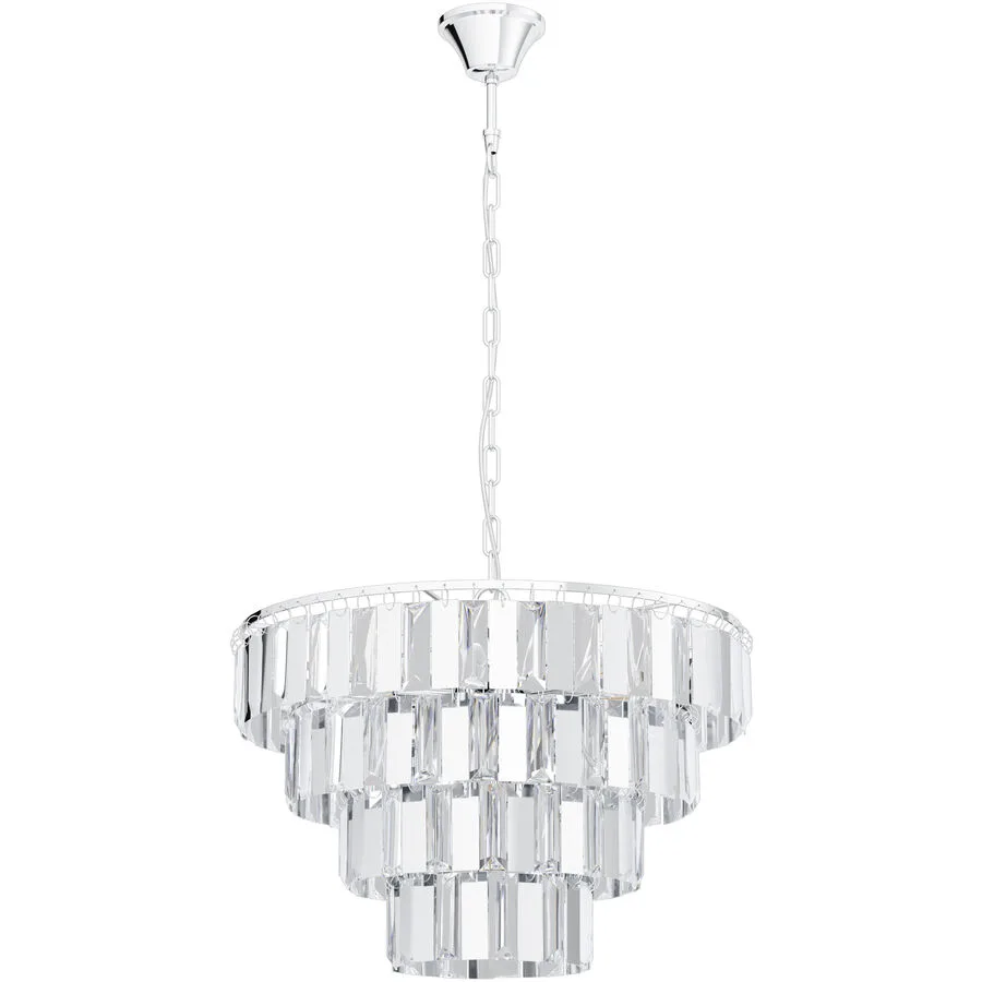 Eglo Pendellampe Erseka Grau Stahl 145 cm - Farbe: chrom
