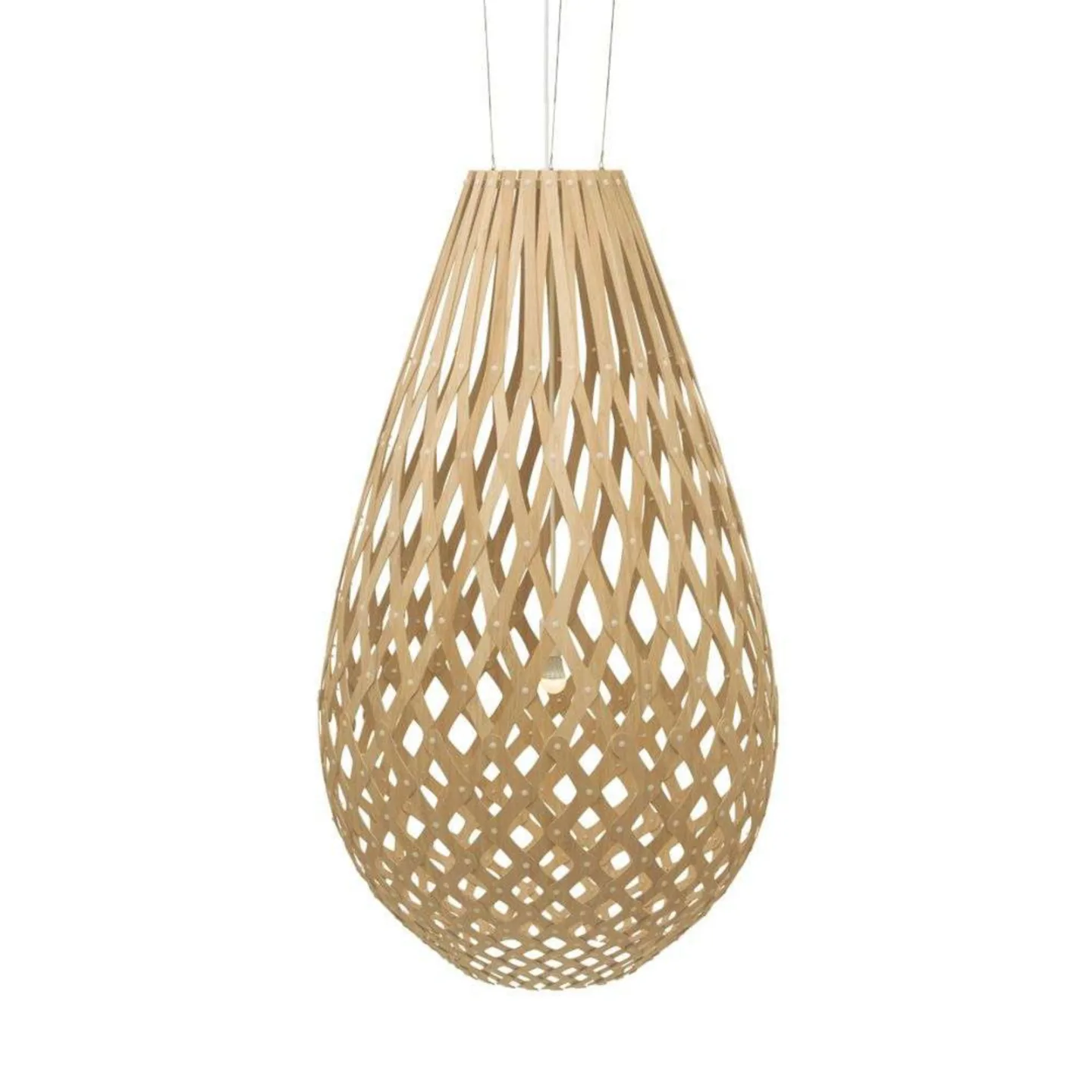 Koura Pendelleuchte H160 Bamboo - David Trubridge - Wohnzimmer - Bambus