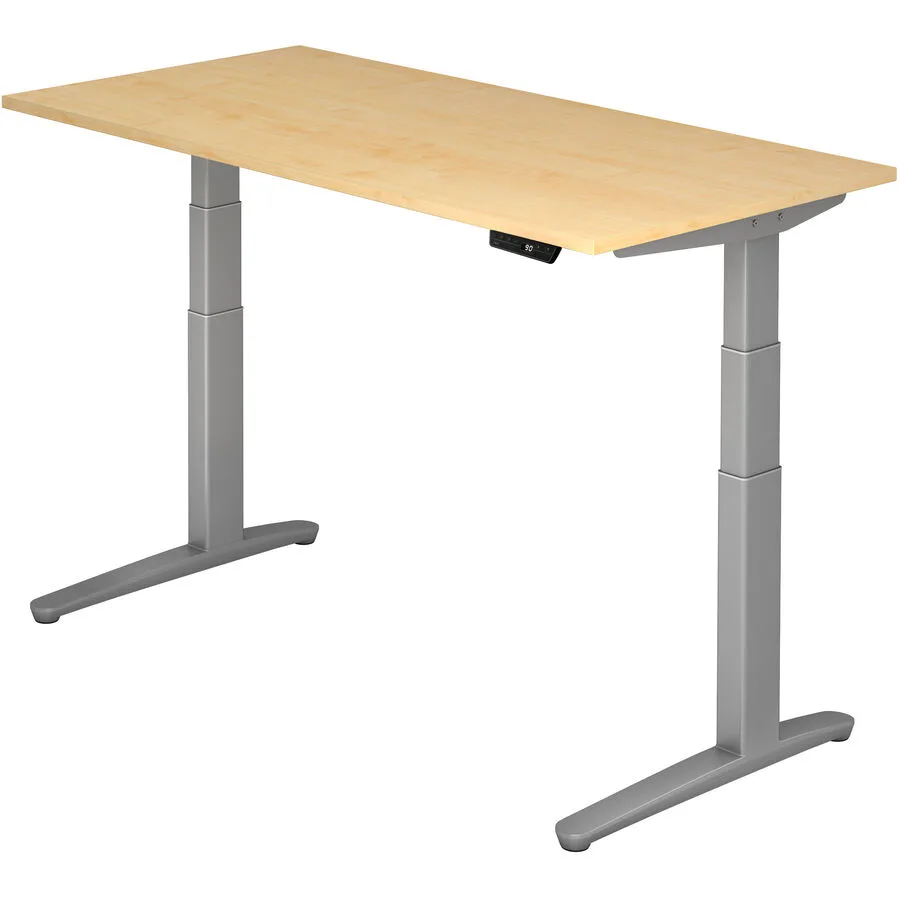 Schreibtisch Office Ahorn Dekor Holzwerkstoff Höhenverstellbar B 160 T 80 cm