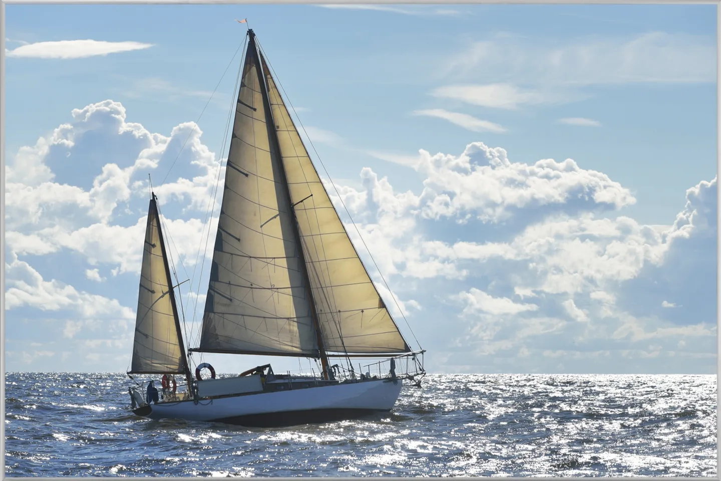 image LAND Bild mit Rahmen Grosses Segelschiff | Schubiger Möbel