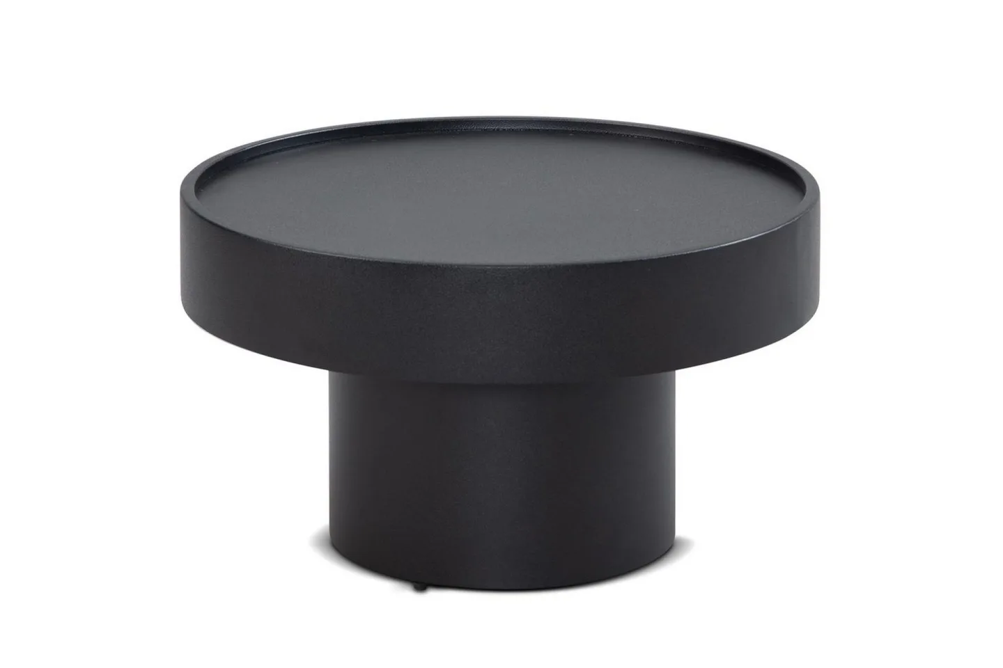 Soffbord Wohnling Rund 60 cm Svamputseende Metall Modern Look -