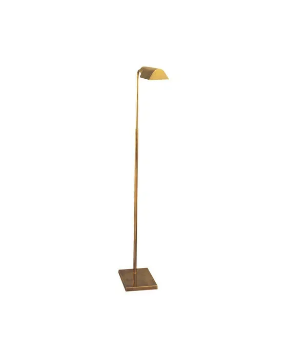 Studio Adjustable Light Floor Lamp Antique Brass