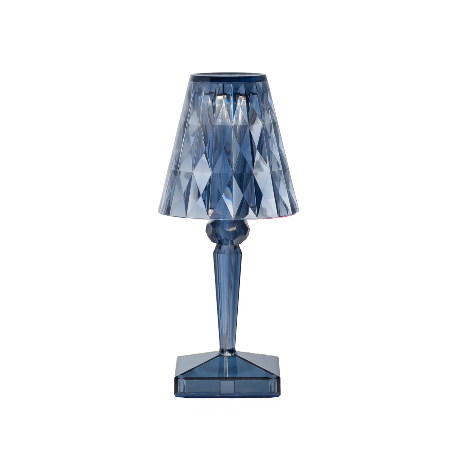 Battery Portable Bordlampe IP54 Lyse Blå - Kartell - Balkong - Design - Plast - Med skjerm