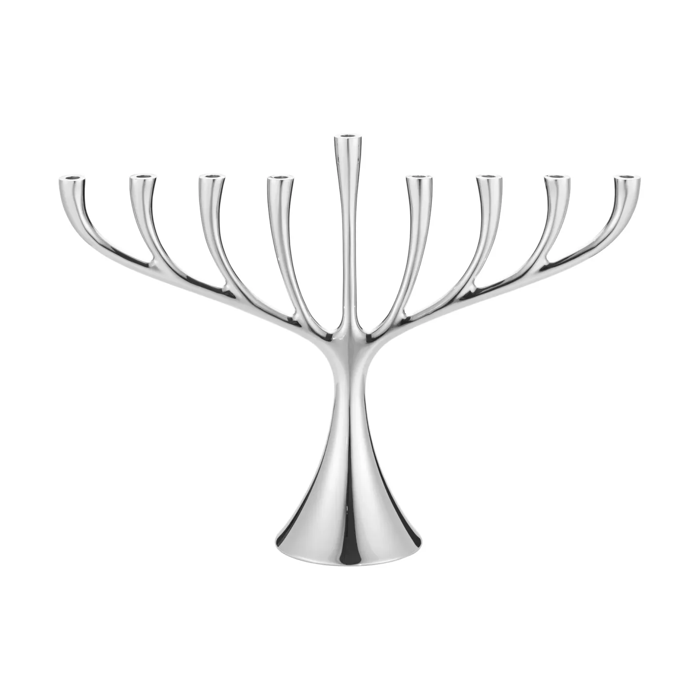 Georg Jensen Cobra menora neunarmiger Kerzenleuchter Edelstahl