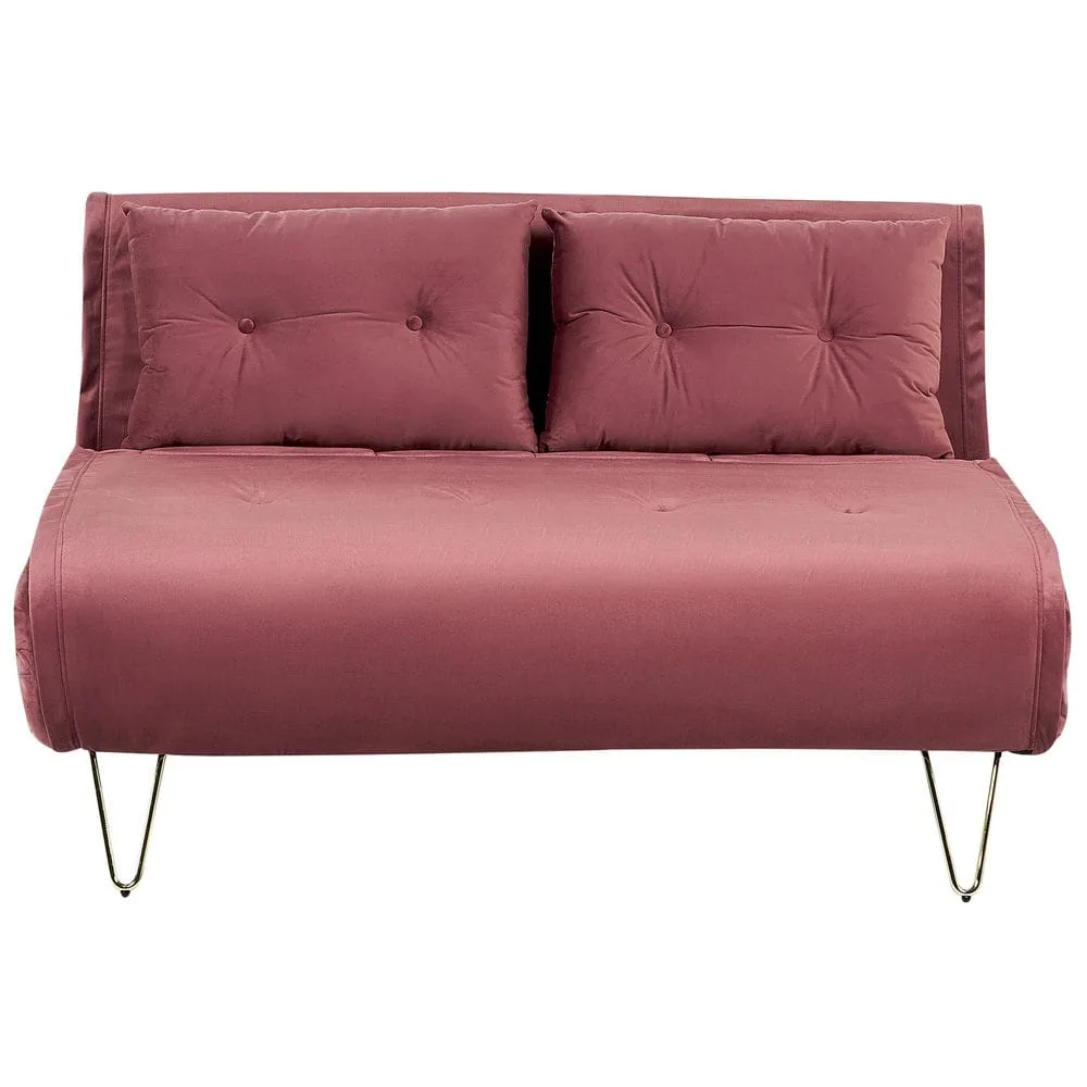 2-sits soffa Vestfold - Rosa, guld
