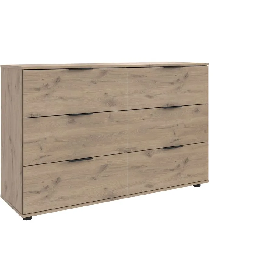 Kommode Metaa Eiche Nachbildung Holzwerkstoff B 130 H 83 cm