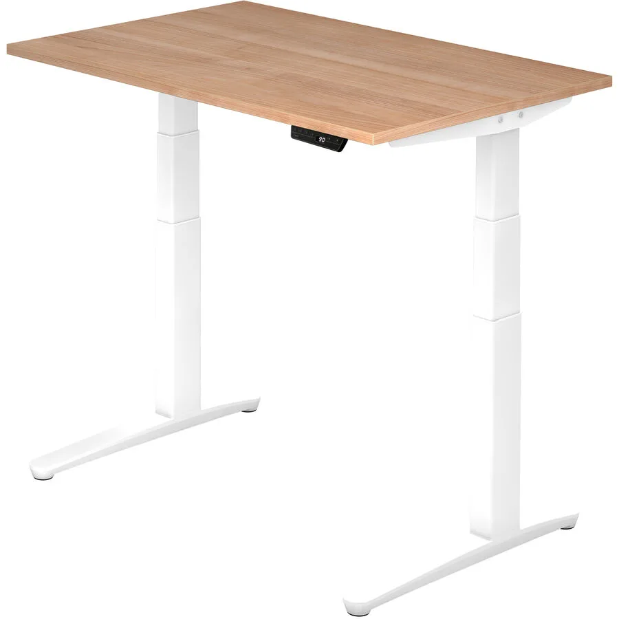 Schreibtisch Office Nussbaum/weiss Holzwerkstoff B 120 T 80 cm