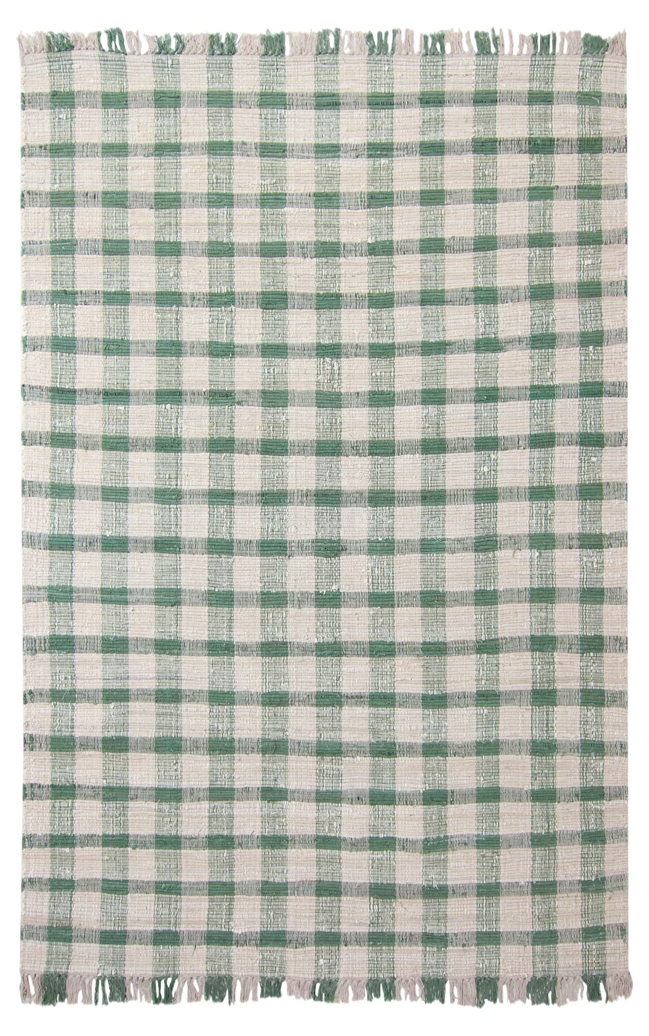 Bomullsteppe - Noomi (grønn) (Størrelse: 80 x 300 cm)