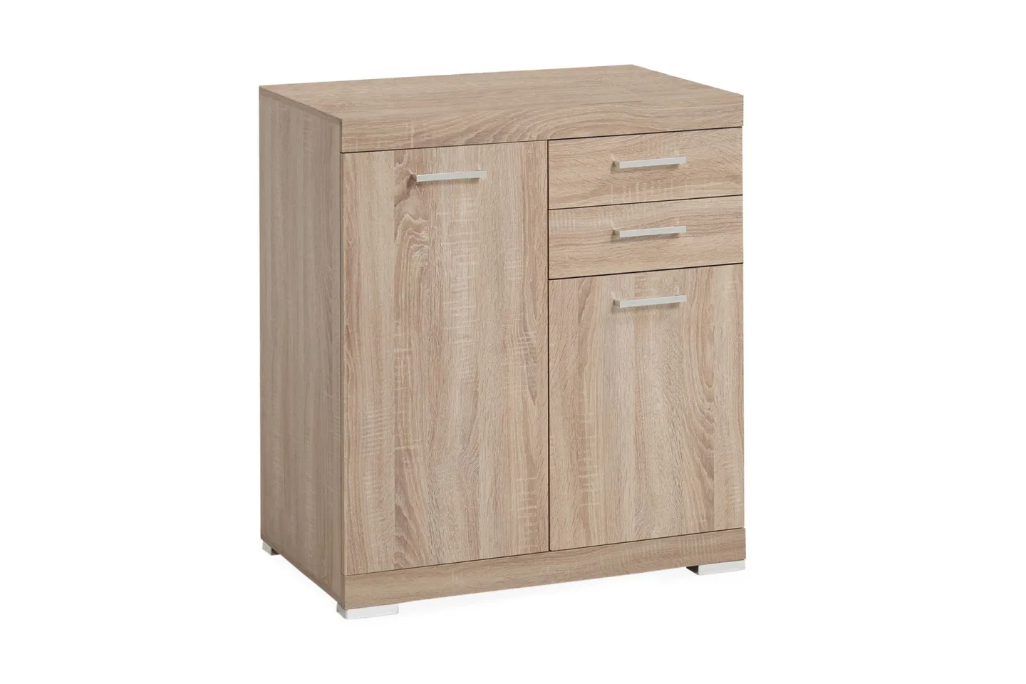 Bristol Skänk 80 cm 2 Luckor 2 Lådor - Ljus Ek