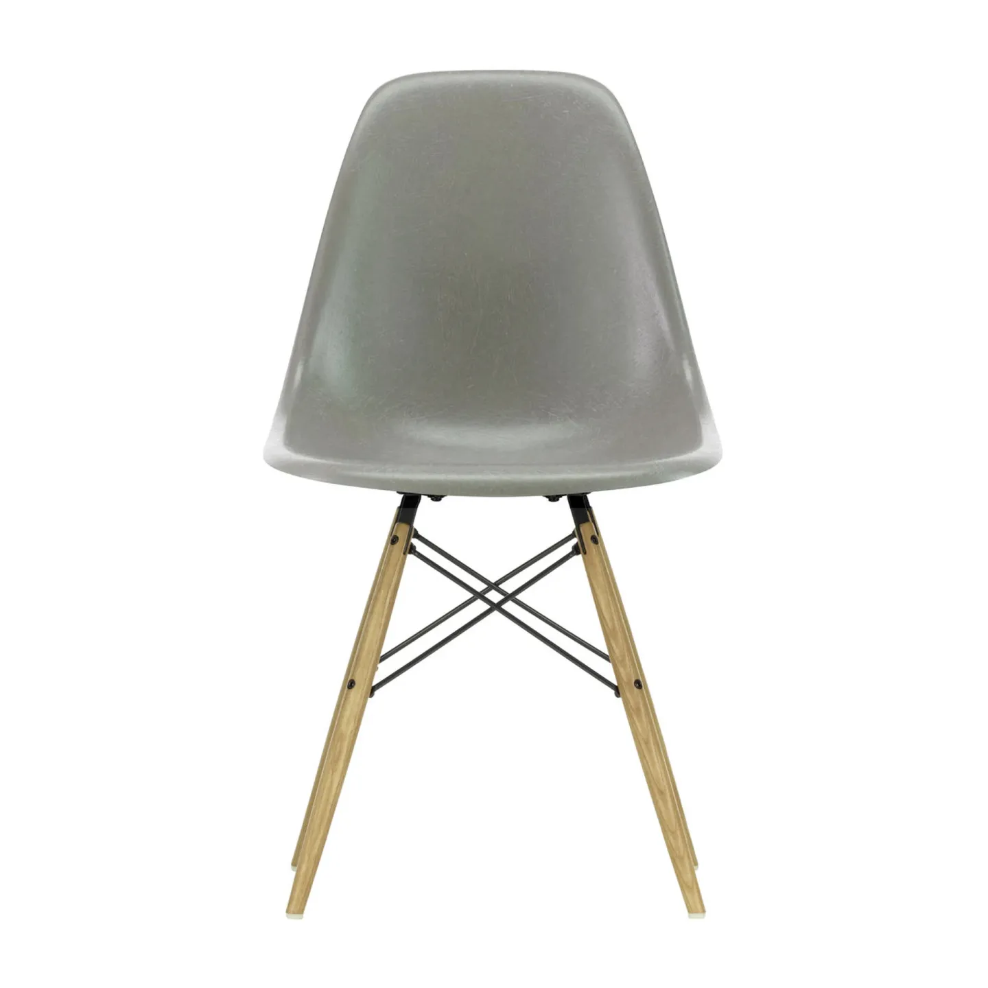 Vitra Eames Fiberglass Chairs DSW stol raw umber, askben