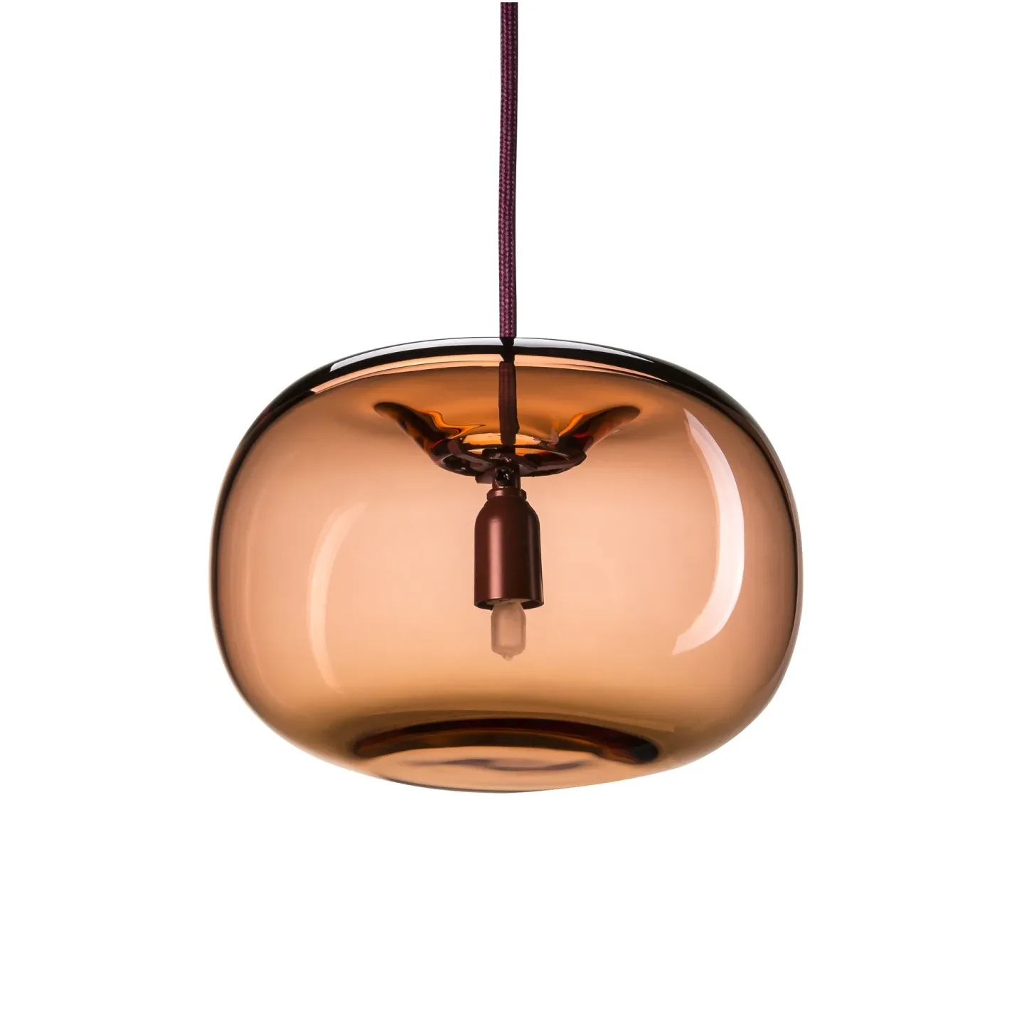 Örsjö Pebble knubb glas Oxblod